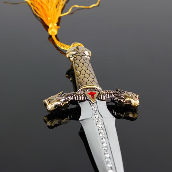 Metal Zinc Alloy Dragon Dagger Mini Knife Letter Opener Collectible