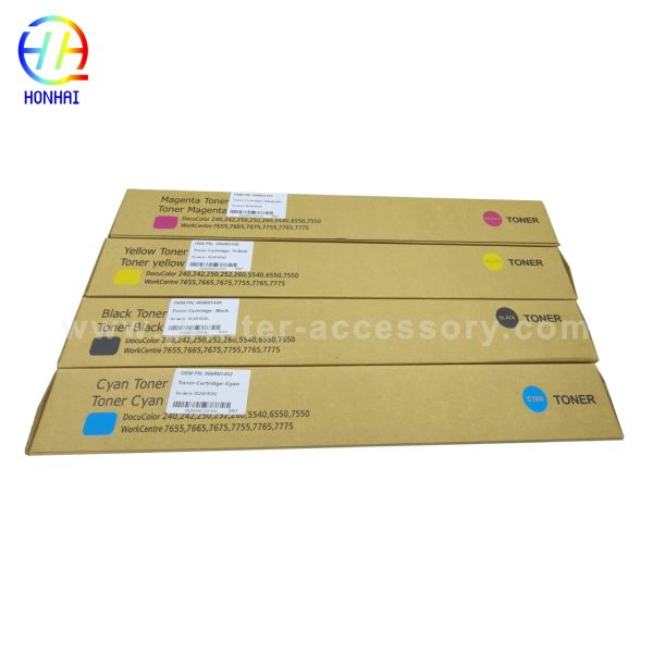 Japan Powder Copier Toner Cartridge For Xerox DocuColor 240 242 250 252 260 DC240 DC250 DC260 DC242 DC252 WorkCentre 7655 7665 7675 006R01449 006R01450 006R01451 006R01452 CYMK