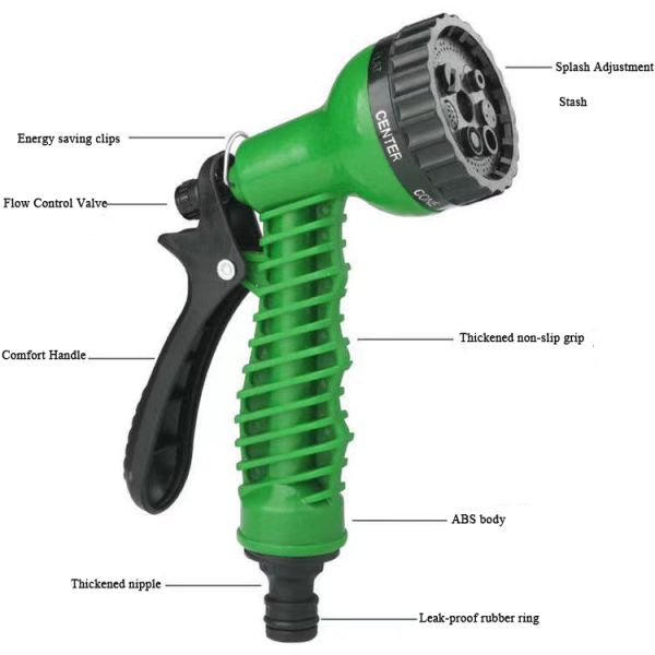 Garden Hose Reel Type Water Hose 25-250FT Expandable Magic Watering with High Pressure