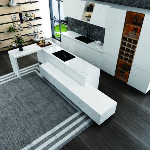 Integrated 316L PVD Stainless Steel Kitchen Cabinet Island Furniture