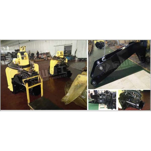 SK210 Excavator Vibratory Pile Hammer Changeable Gear High Efficiency