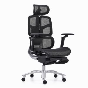 Office Ergonomic Swivel Chair Full Mesh With Soft Footrest