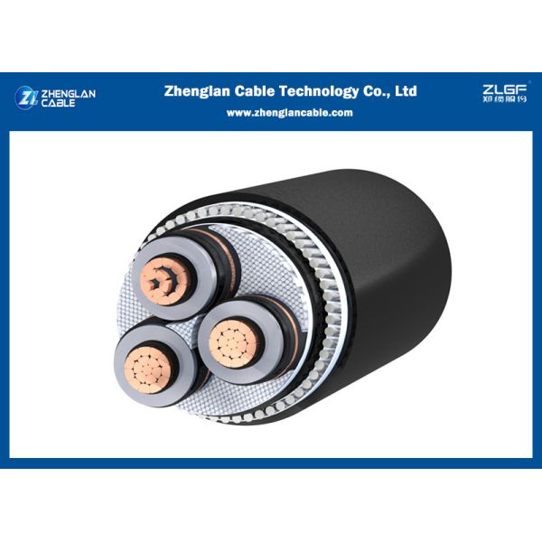 6 к кабелю изоляции ядра XLPE проводника 3 меди силового кабеля 35kv MV Armored электрическому