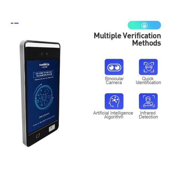 1.6GHz Android 7.1 Face Recognition Attendance Systems 100Mbps