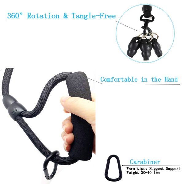 3 в 1 шарнирном соединении ведущего каната 360° любимца прочного поводка собаки нейлона съемном отсутствие путать