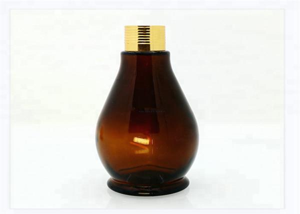 50ml Custom Label Mini Dropper Bottles , Gourd Shape Refillable Glass Jar With Dropper