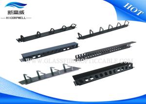 1 U Rack Mount 19'' Network Cable Management Rack Gold Plated OEM ROHS Approved