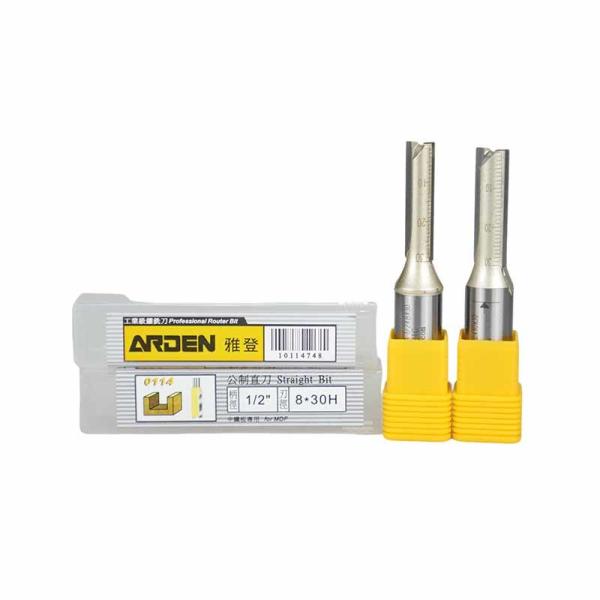 Arden High Precision Straight Knife End Mill 1/2 1/4 Shank TCT Double Edge Cutter Head for Trimming Engraving ODM OEM Customized