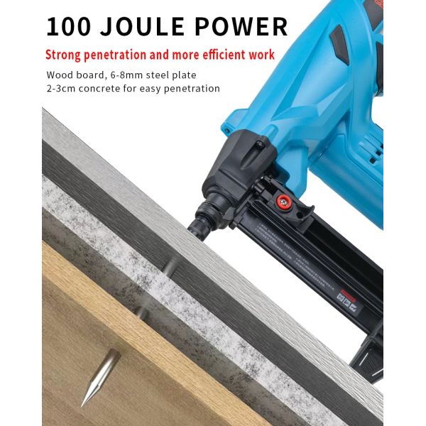 Cordless Toua Dccn40A Lithium Electric Drive Steel Battery Nail Gun for Construction