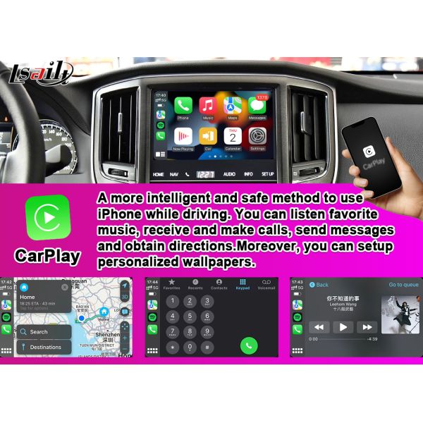 Apple CarPlay Interface for Crown S210 AWS210 GRS210 GWS214 GWS215 Majesta Athlete Royal Saloon Integrated Android Auto, Reverse Camera, AC Climate