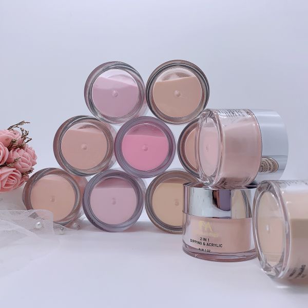 1oz Pink White Acrylic Powder 30g Jar Nails Extended Carving Powder Pigment Nail Acrylic Powder With Monomer