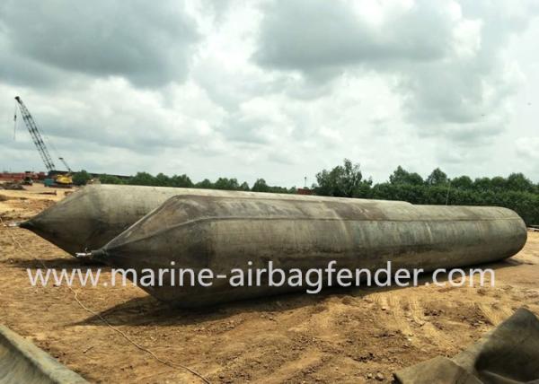 Bolsas a ar de borracha infláveis do rolo do navio e da embarcação para estaleiros tamanho de 15m x de 15m