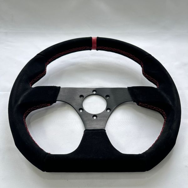 Custom D Shape Flat Billet Racing Steering Wheels 6 Bolt 6061 Aluminium For Car Drift