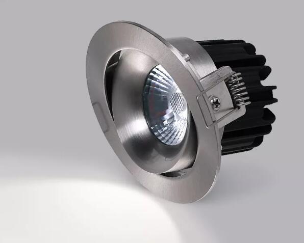 8W/10W IP54 5 ans de garantie 38° LED rotatif point vers le bas Lumière argentée Couleur 2700K-6000K Avec certificat CE ROHS