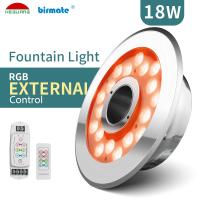 Luzes de controle remoto da fonte do RGB IP68 18W 600LM para a plaza