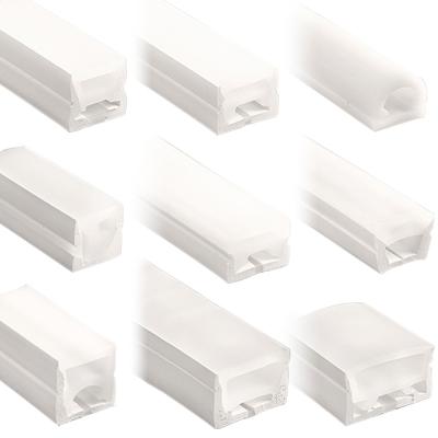 Luz de faixa LED de neon cortável de separação colorida com fonte de alimentação 5V 12V 24V AC220V