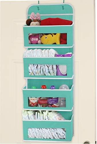 2 Pack Wall Hanging Bag Organizer Basket with Pockets for Bathroom Bedroom Kitchen Dorm Room Essentials Rv Storage and O