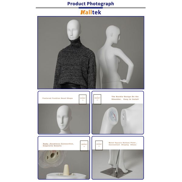 Life Size Retail Shop Fittings Full Body Form Shoe And Clothing Display Female Model