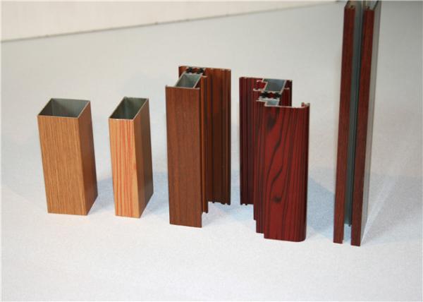 HW9 Hardness 5.8M 6063 T5 Wood Grain Aluminum Extrusion