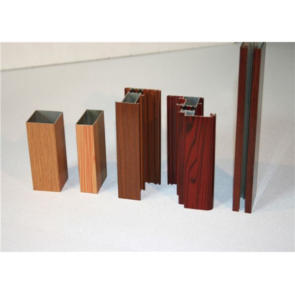 HW9 Hardness 5.8M 6063 T5 Wood Grain Aluminum Extrusion