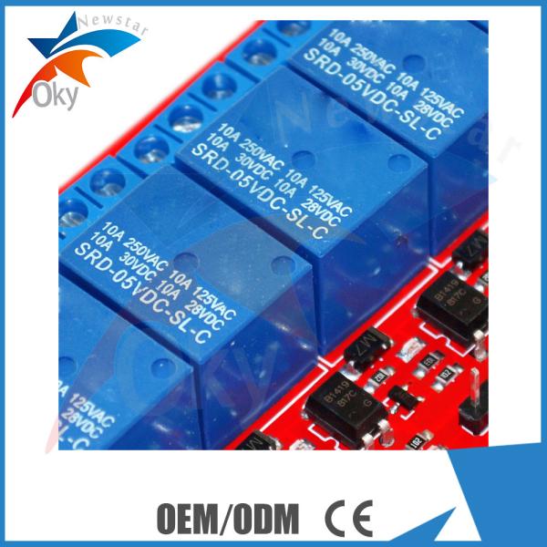 tableau de commande de module de relais de 5V/12V Arduino 8 avec l'isolement de coupleur optique
