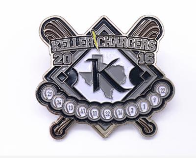 Fashion Sports Trading Pins , Butterfly Clutch Custom Baseball Pins