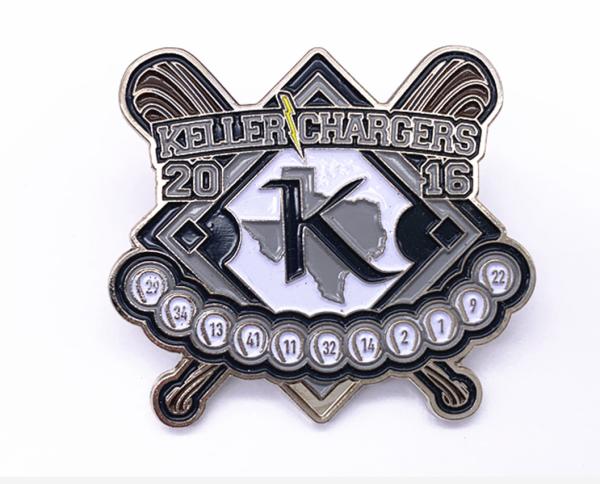 Fashion Sports Trading Pins , Butterfly Clutch Custom Baseball Pins