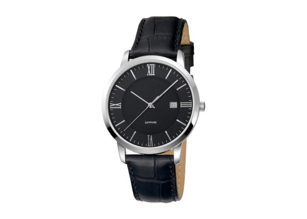 Three Hand Gold Tone Mens Stainless Steel Watches Durable With Changeable Strap