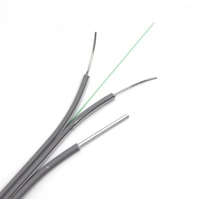 Custom Size FTTH Fiber Optic Drop Cable GJXFH 4 Core 2 Core With LSZH Outer Jacket