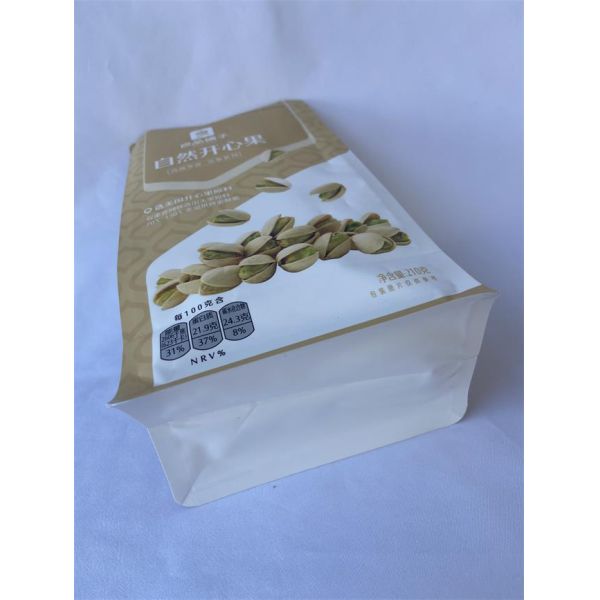 Custom Printed Flat Bottom Pouches Mylar Paper Stand Up For Nuts