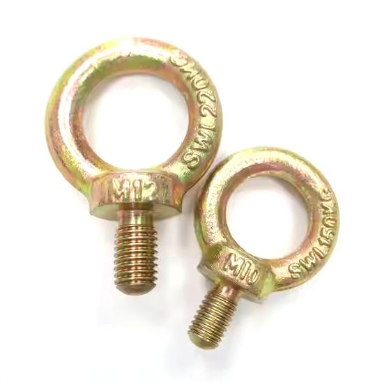 High Strength Yellow Zinc Plated Drop Forged JIS 1168 Eye Screw Bolt for Construction