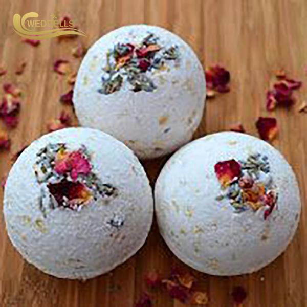 Single Color Dried Flower Bath Bomb Moisturizing Skincare Dryness Reliever