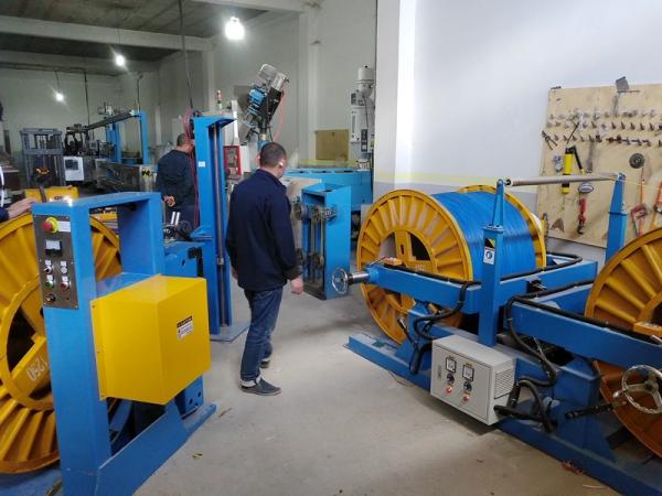 380v Wire And Cable Extrusion Machine , Algeria Power Cable Making Equipment