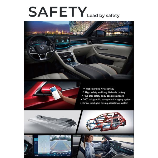 505km Intelligent Driver Assistance System Song Plus BYD EV Car 2023