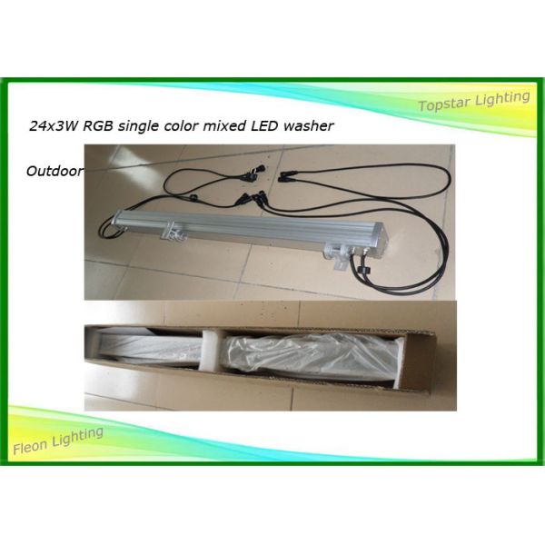 24 X 3w Exterior Wall Wash Led Lighting , Ip65 Led Wash Lights Aluminum House