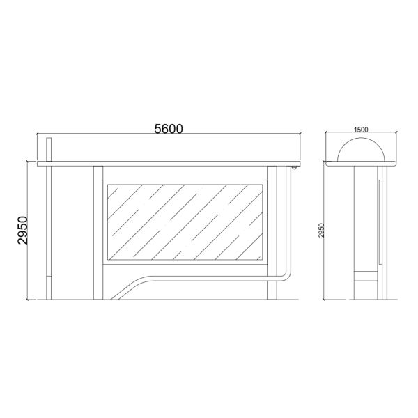 HDG Modern Bus Shelter
