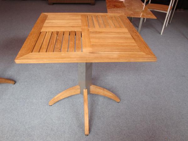 China LFurniture Square Wood Table with Metal Foot-7