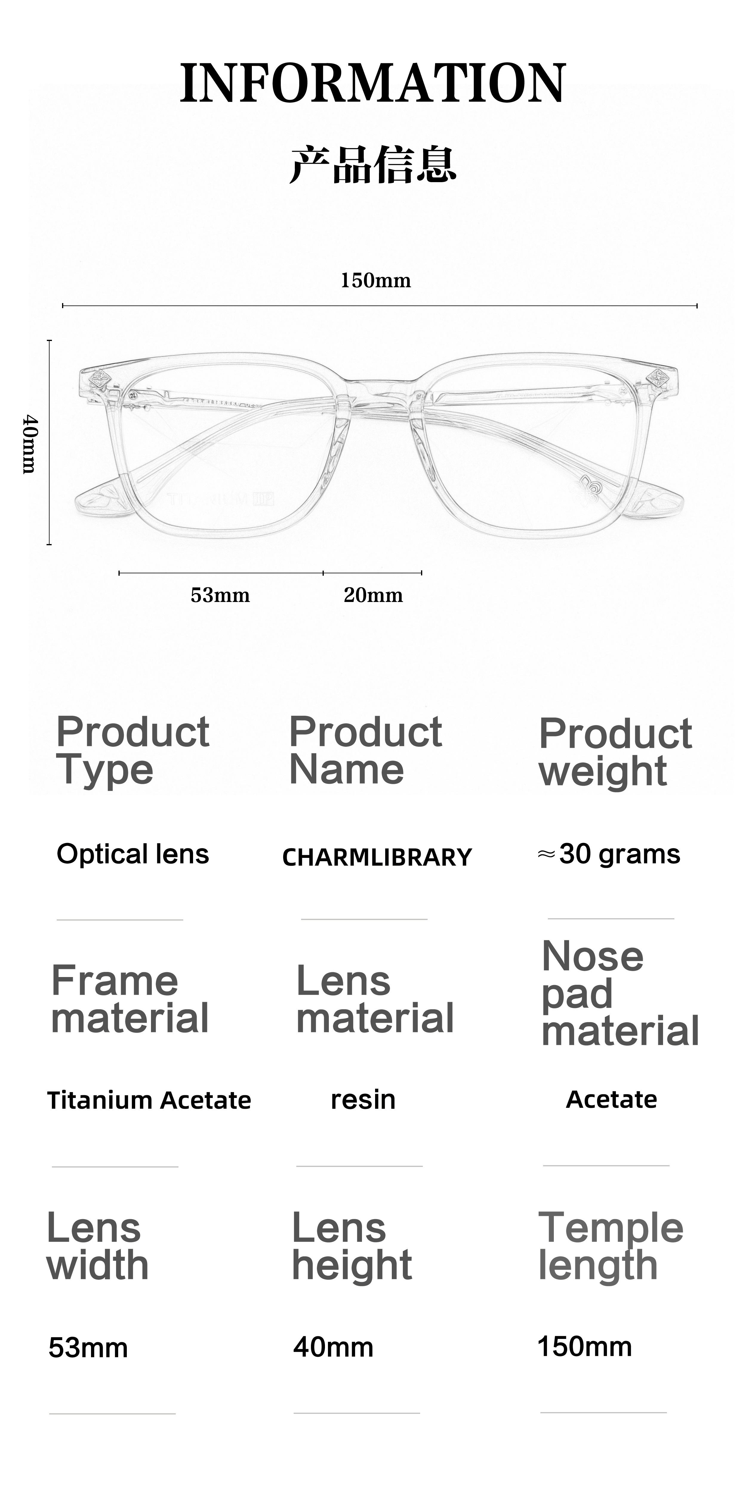 8293 Spec Premium Classic Hot Black Transparent Grey Tea Women Men Prescription Presbyopia Luxury Brand Glasses Acetate Eyewear