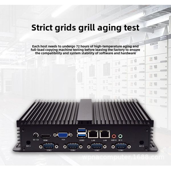 Fanless Industrial Mini PC Intel Core i5 Quad Core 4GB DDR4 SSD