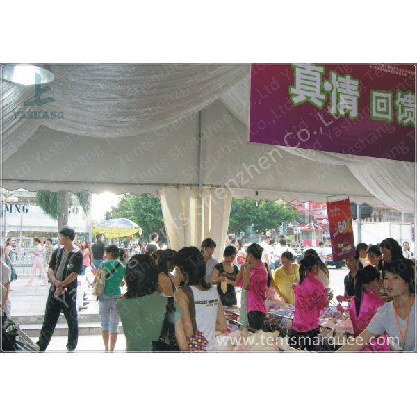 Small Outside White Fabric Commercial Exhibition Tent for Oudifen Promotion