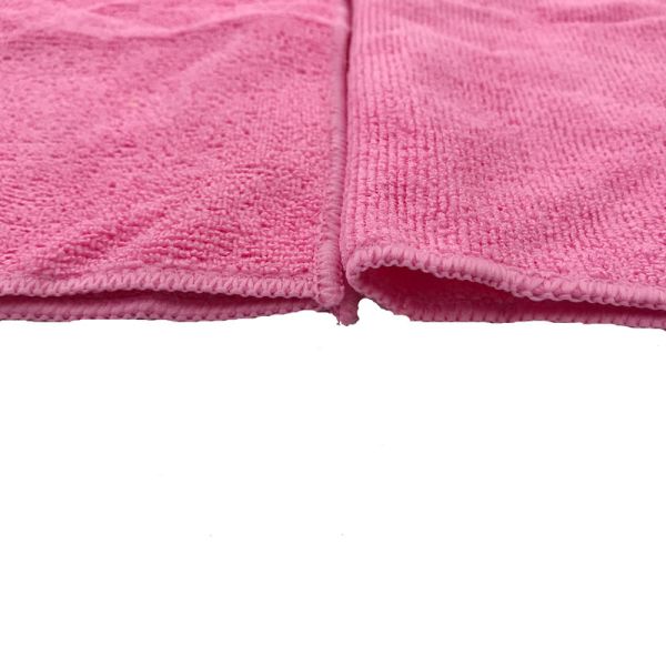 220gsm Warp Knitted Red Microfiber Fabric 40x40 Piped 80% Polyester