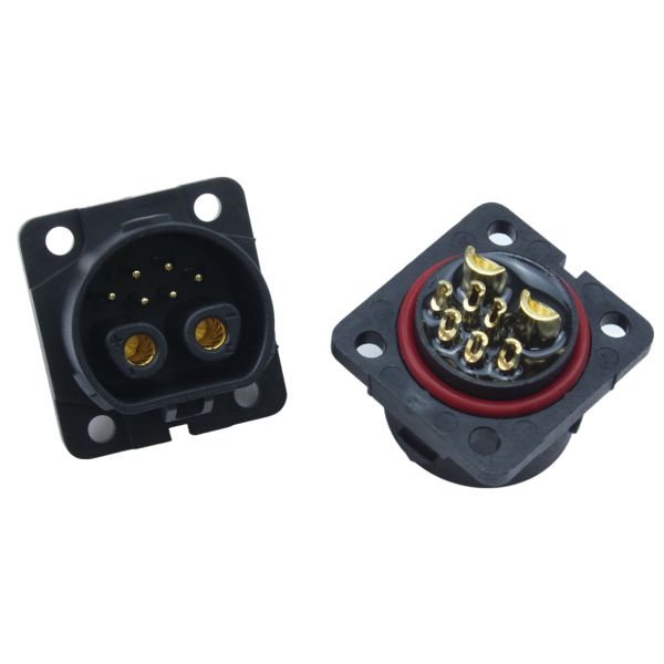 2+6 Pin 50A Electric Bike Connector , Electric Motorcycle Battery Connector
