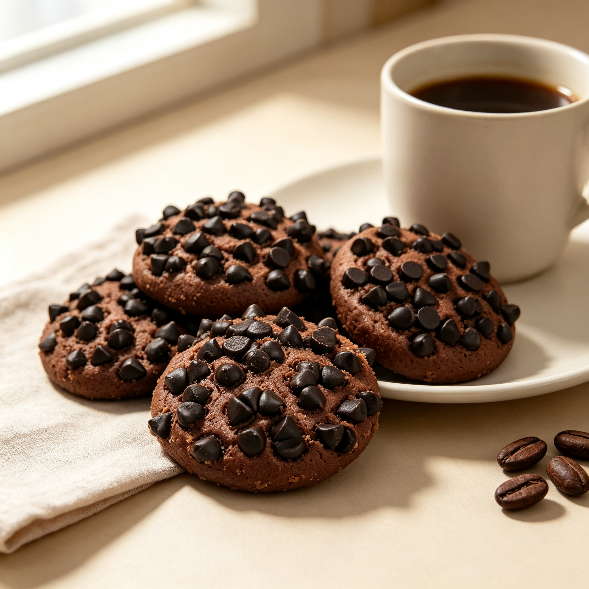 Crunchy Rich Cocoa Aroma Chocolate Chip Cookies Casual snacks