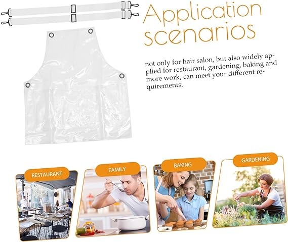 Barber Apron Work Aprons for Women Clear Apron Sarong for Women Kitchen Apron Cooking Apron Hairdresser Apron Hair