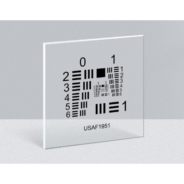 Quartz Glass High Precision Resolution Test Card USAF1951 Positive / Negative Film