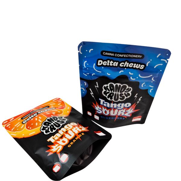 Rainbow Custom Printed 3.5g 8th Stand up Mylar Bag Edibles Smell Proof Special Shaped Bag for Cookie Gummy Cali Pack Combo