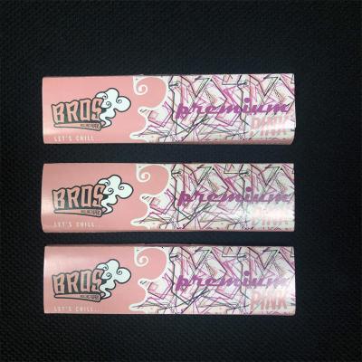 Papel de rolamento de fumo personalizado Cigarro de goma natural árabe Papel de fumo