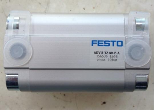 Festo Cylinder ADVU-32-40-P-A Silver -20°C To 80°C Elastic Cushioning Low Maintenance Costs Precise Position Detection
