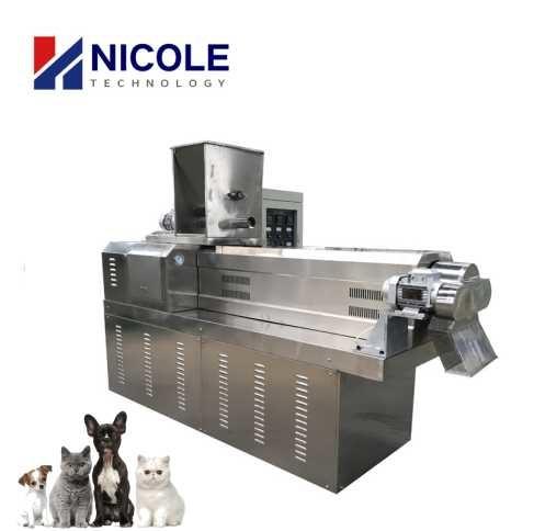 Linha de processamento de alimentos para animais de estimação com acionamento elétrico para cães e gatos aço inoxidável 304