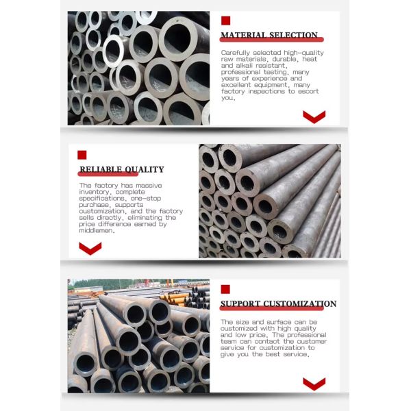 ASTM A106 Sch40 Seamless Steel Pipe Tube St37 St52 Cold Drawn Seamless Steel Pipe Factory